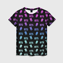 Женская футболка BTS: Neon Gradient