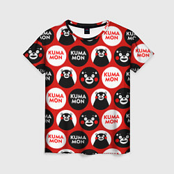 Женская футболка Kumamon Pattern