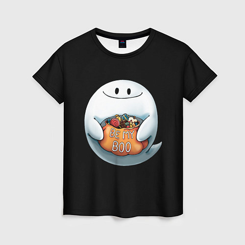 Женская футболка Be my Boo / 3D-принт – фото 1