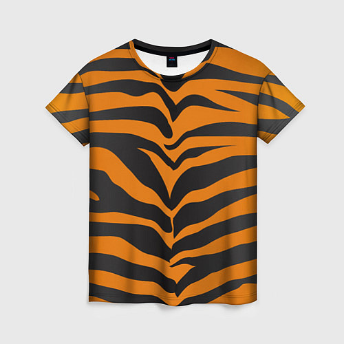 Женская футболка Шкура тигра / 3D-принт – фото 1