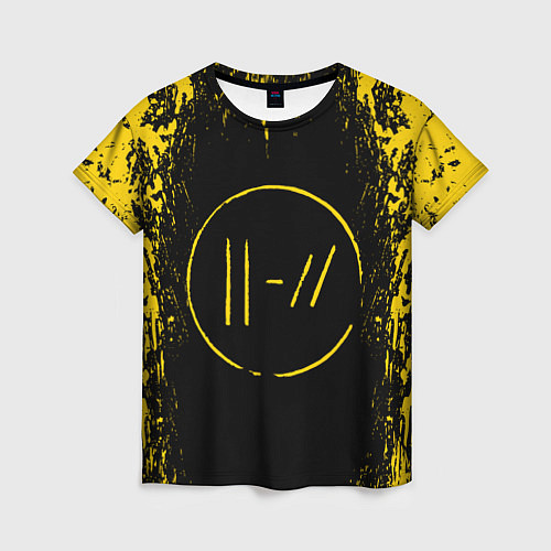 Женская футболка 21 Pilots: Yellow & Black / 3D-принт – фото 1