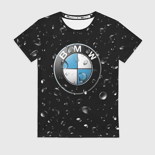 Женская футболка BMW под Дождём / 3D-принт – фото 1
