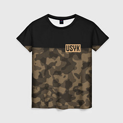 Женская футболка USYK Camo