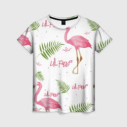 Женская футболка Lil Peep: Pink Flamingo