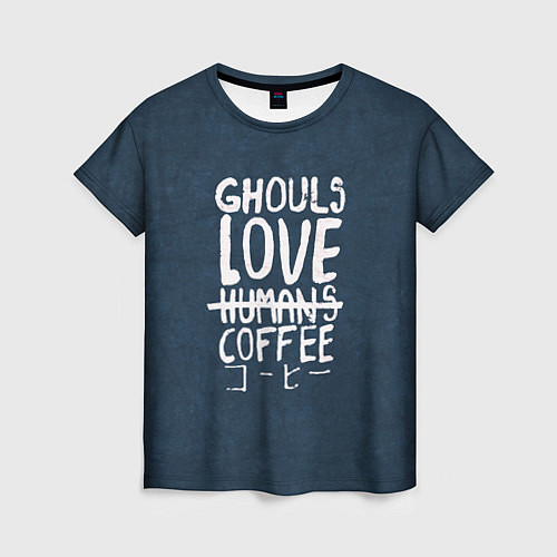 Женская футболка Ghouls Love Coffee / 3D-принт – фото 1