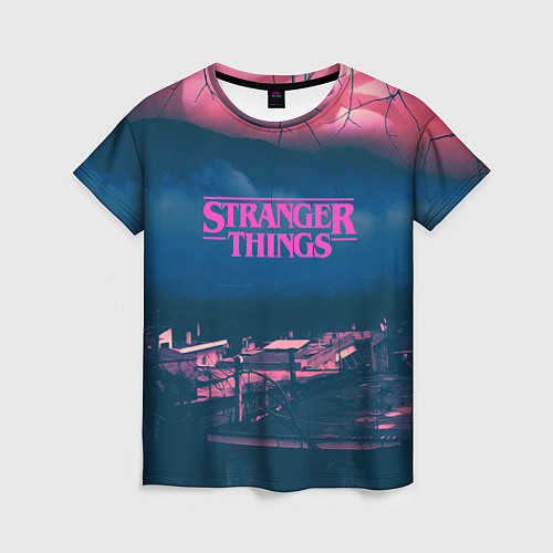 Женская футболка Stranger Things: Pink Heaven / 3D-принт – фото 1