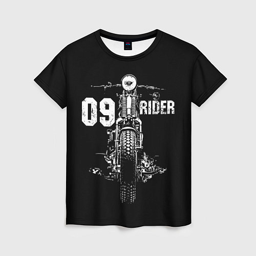 Женская футболка 09 Rider / 3D-принт – фото 1