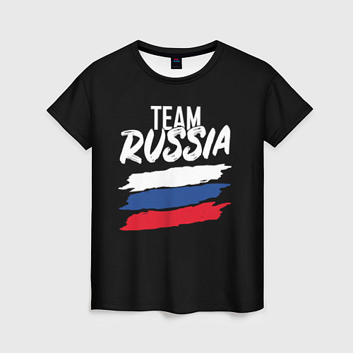 Женская футболка Team Russia / 3D-принт – фото 1