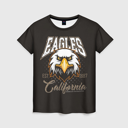 Женская футболка Eagles California / 3D-принт – фото 1