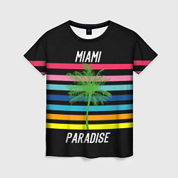 Женская футболка Miami Paradise