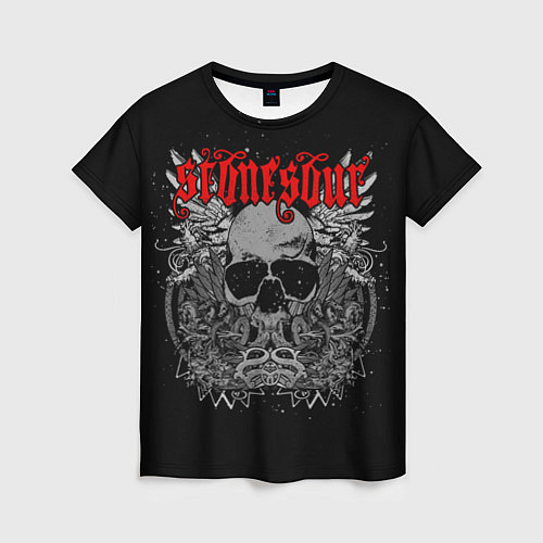 Женская футболка Stone Sour: Dark Skull / 3D-принт – фото 1