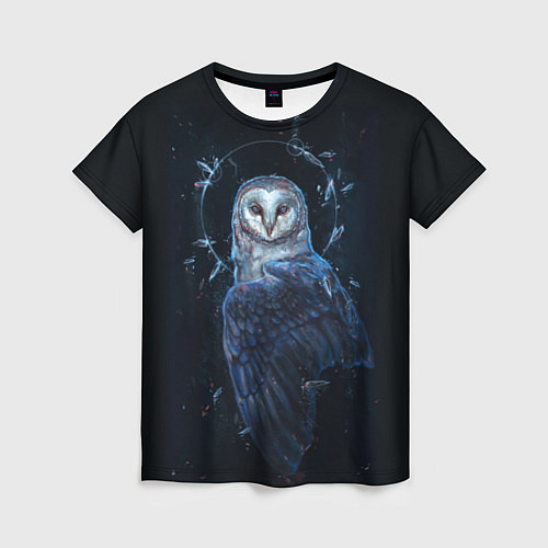 Женская футболка Священная сова / 3D-принт – фото 1