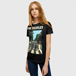 Футболка женская The Beatles: Abbey Road, цвет: 3D-принт — фото 2
