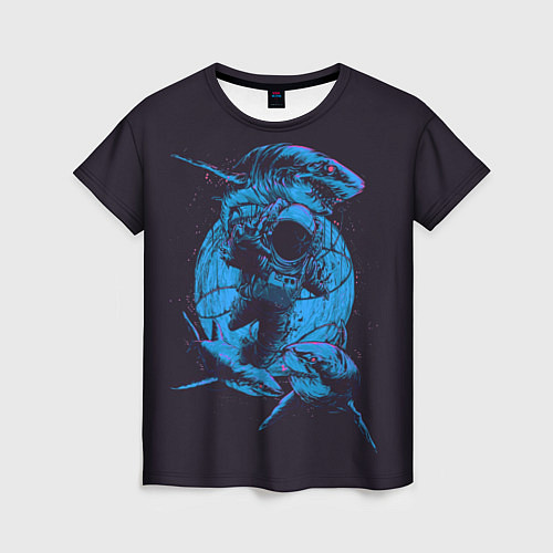 Женская футболка Dead Spaсe: Blue Style / 3D-принт – фото 1
