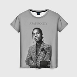 Футболка женская ASAP Rocky: Grey Fashion, цвет: 3D-принт