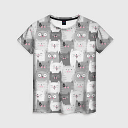 Женская футболка Эмоции котов