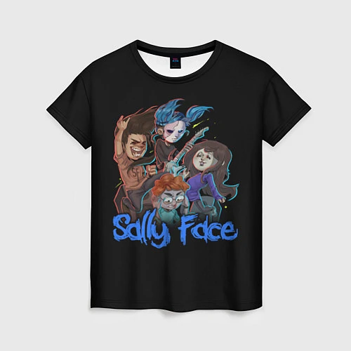Женская футболка Sally Face: Rock Band / 3D-принт – фото 1