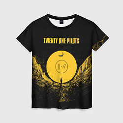 Футболка женская Twenty One Pilots: Yellow Moon, цвет: 3D-принт