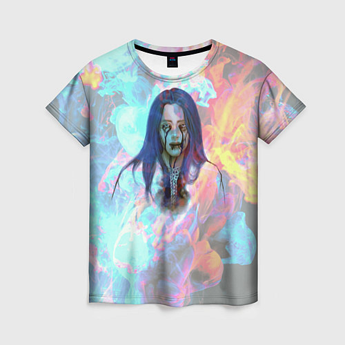 Женская футболка Billie Eilish Dark / 3D-принт – фото 1