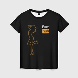 Женская футболка PornHub: Neon Girl