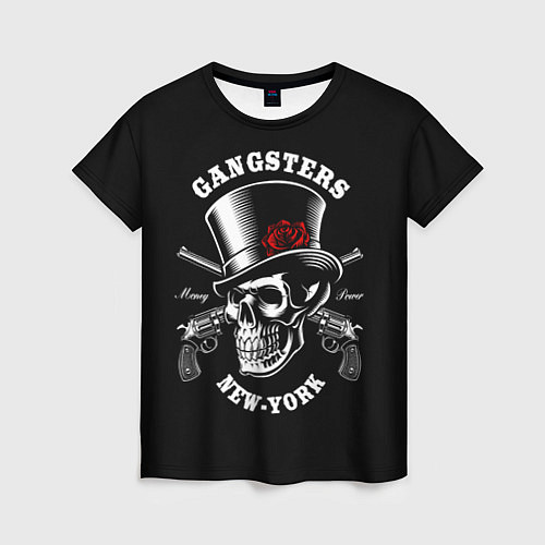 Женская футболка Gangster New York / 3D-принт – фото 1