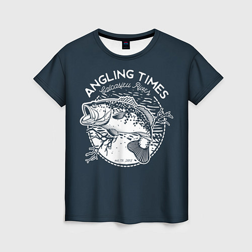 Женская футболка Angling Times / 3D-принт – фото 1