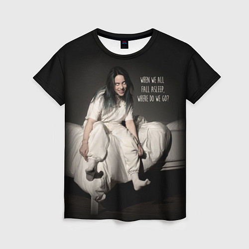 Женская футболка Billie Eilish: Bad Guy / 3D-принт – фото 1