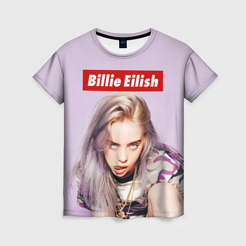 Женская футболка Billie Eilish: Bored / 3D-принт – фото 1