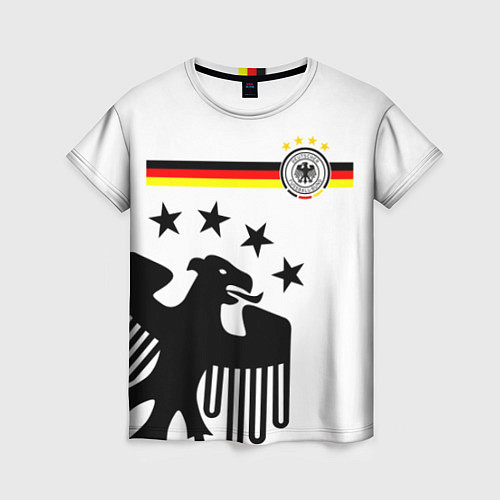 Женская футболка Сборная Германии / 3D-принт – фото 1
