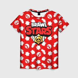 Женская футболка Brawl Stars: Red & White