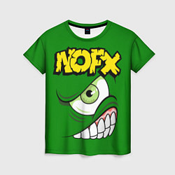 Футболка женская NOFX Face, цвет: 3D-принт