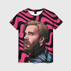 Женская футболка Pink PewDiePie