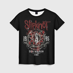 Футболка женская Slipknot 1995 цвета 3D-принт — фото 1