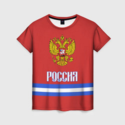 Женская футболка Хоккей: Россия