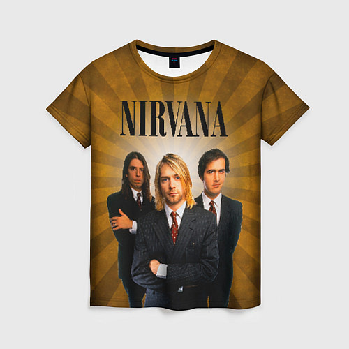 Женская футболка Nirvana / 3D-принт – фото 1