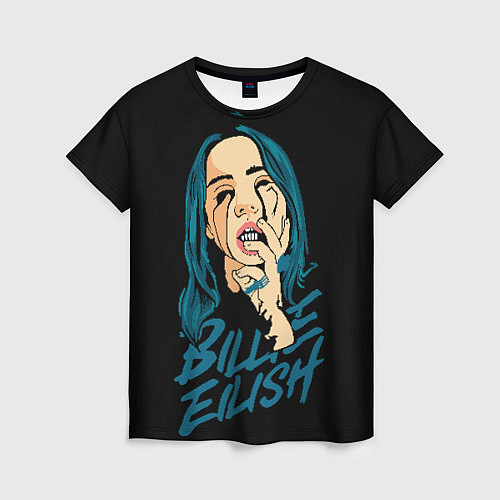 Женская футболка Billie Eilish / 3D-принт – фото 1