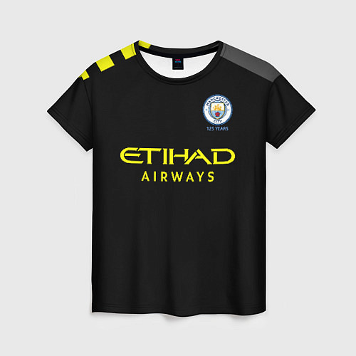 Женская футболка Manchester City away 19-20 / 3D-принт – фото 1