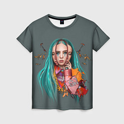 Футболка женская BILLIE EILISH, цвет: 3D-принт