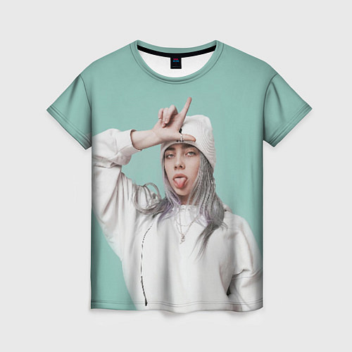 Женская футболка BILLIE EILISH / 3D-принт – фото 1