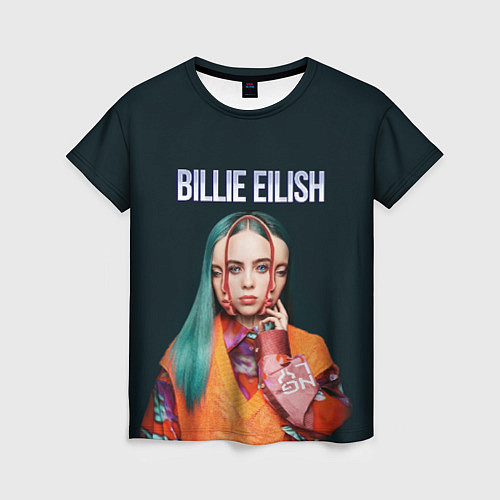 Женская футболка BILLIE EILISH / 3D-принт – фото 1