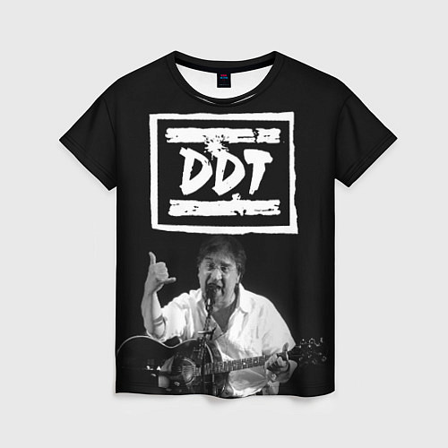 Женская футболка ДДТ / 3D-принт – фото 1