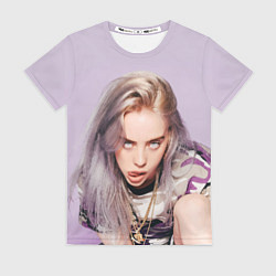 Футболка женская BILLIE EILISH: Puprle Mood, цвет: 3D-принт