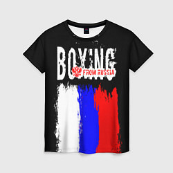 Женская футболка Boxing from Russia