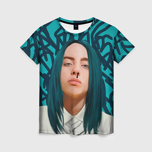 Женская футболка Billie Eilish / 3D-принт – фото 1