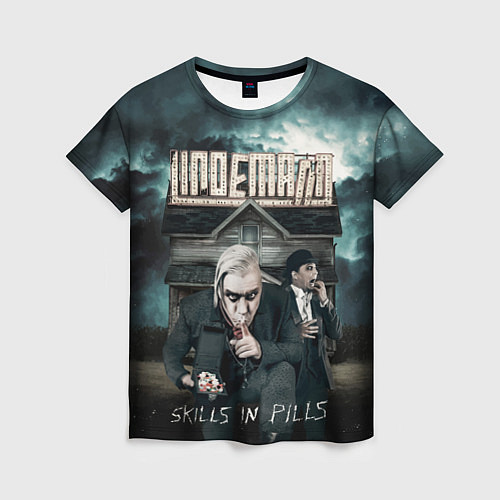 Женская футболка LINDEMANN: Skills in Pills / 3D-принт – фото 1