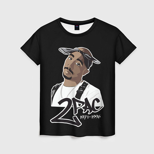Женская футболка 2pac / 3D-принт – фото 1