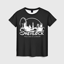 Женская футболка Sherlock