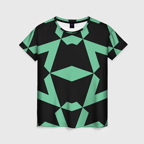Женская футболка Abstract zigzag pattern / 3D-принт – фото 1