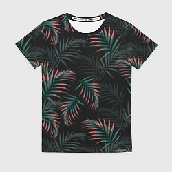 Женская футболка Листья пальмы