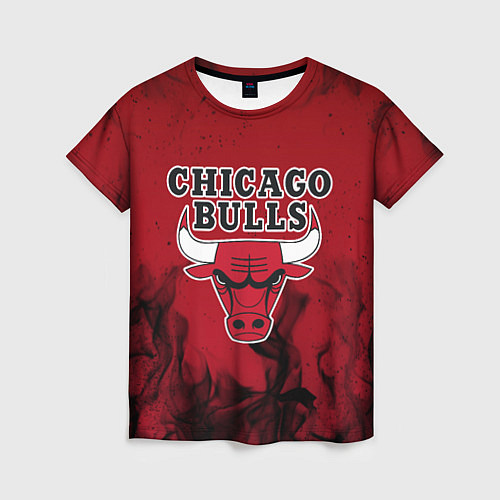 Женская футболка CHICAGO BULLS / 3D-принт – фото 1